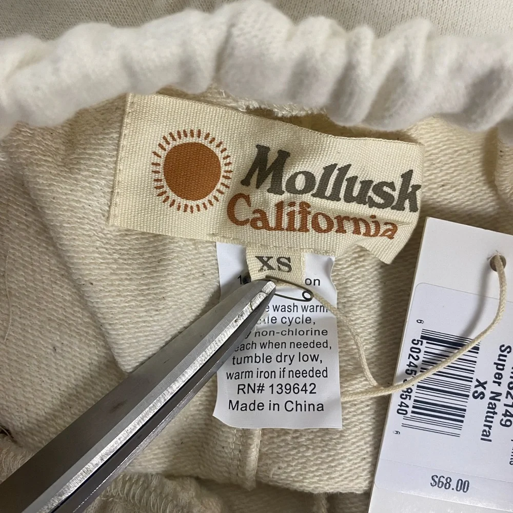 NWT Mollusk Sweat Track Pants Women's Size XS MSRP $68. - Picture 7 of 8
